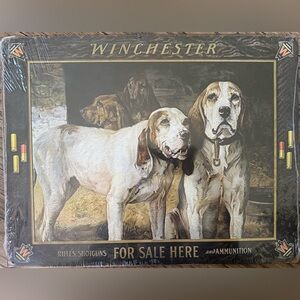 Dog Hunting Print Wall Art - Brown & Cream